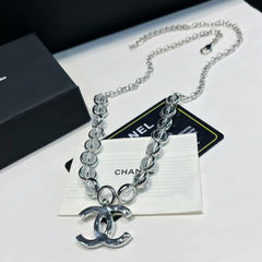 Glass Bead and Pearl Necklace