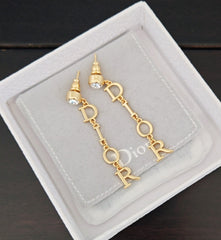 Long Movable Letter Earrings