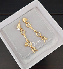Long Movable Letter Earrings