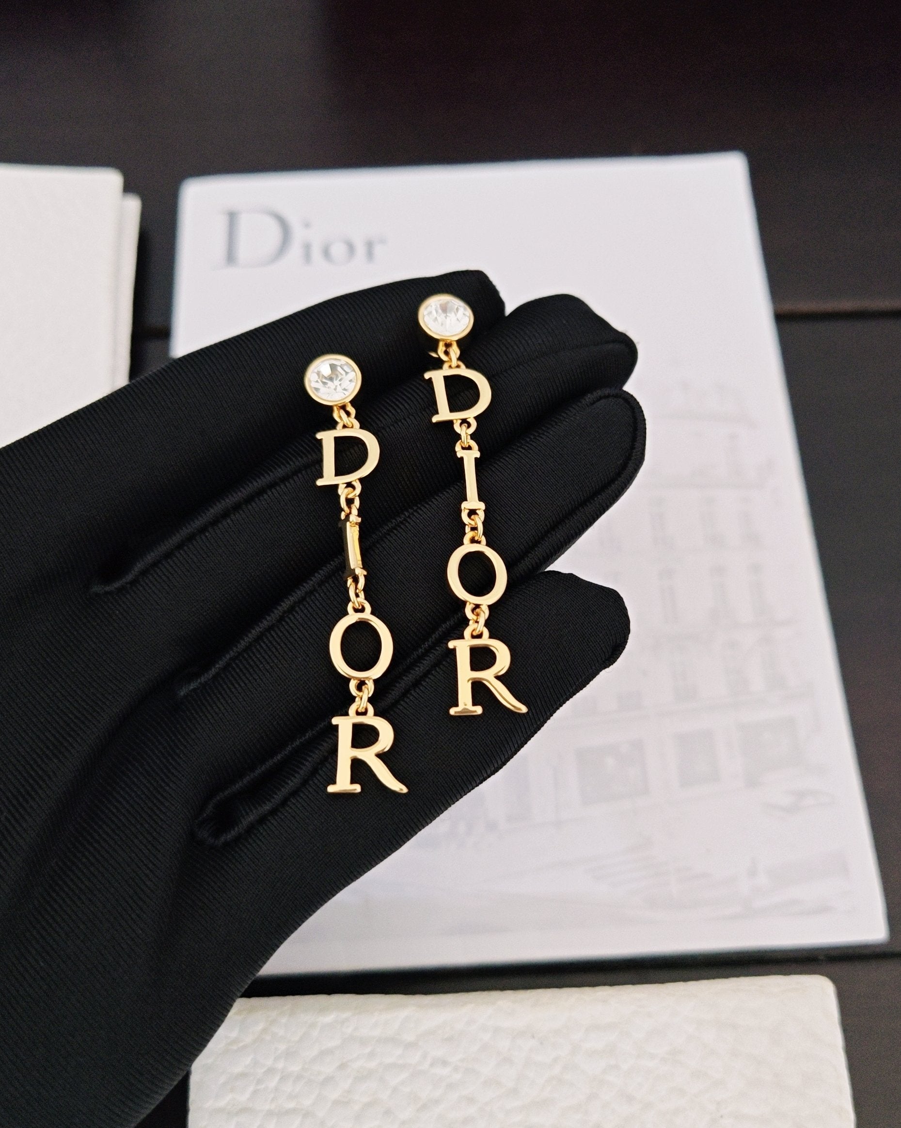 Long Movable Letter Earrings