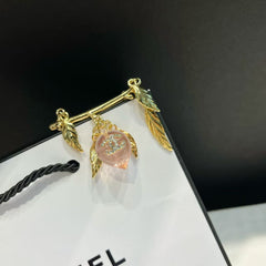 Peach Brooch