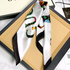 Floral Layered  Square Scarf