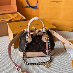 New Printed Leather Shell Bag