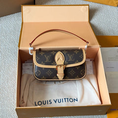 Leather Mini Baguette Bag