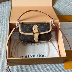 Leather Mini Baguette Bag