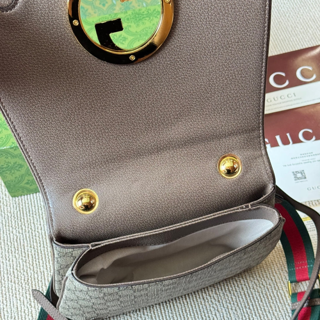 Geometric Metal Retro Messenger Bag