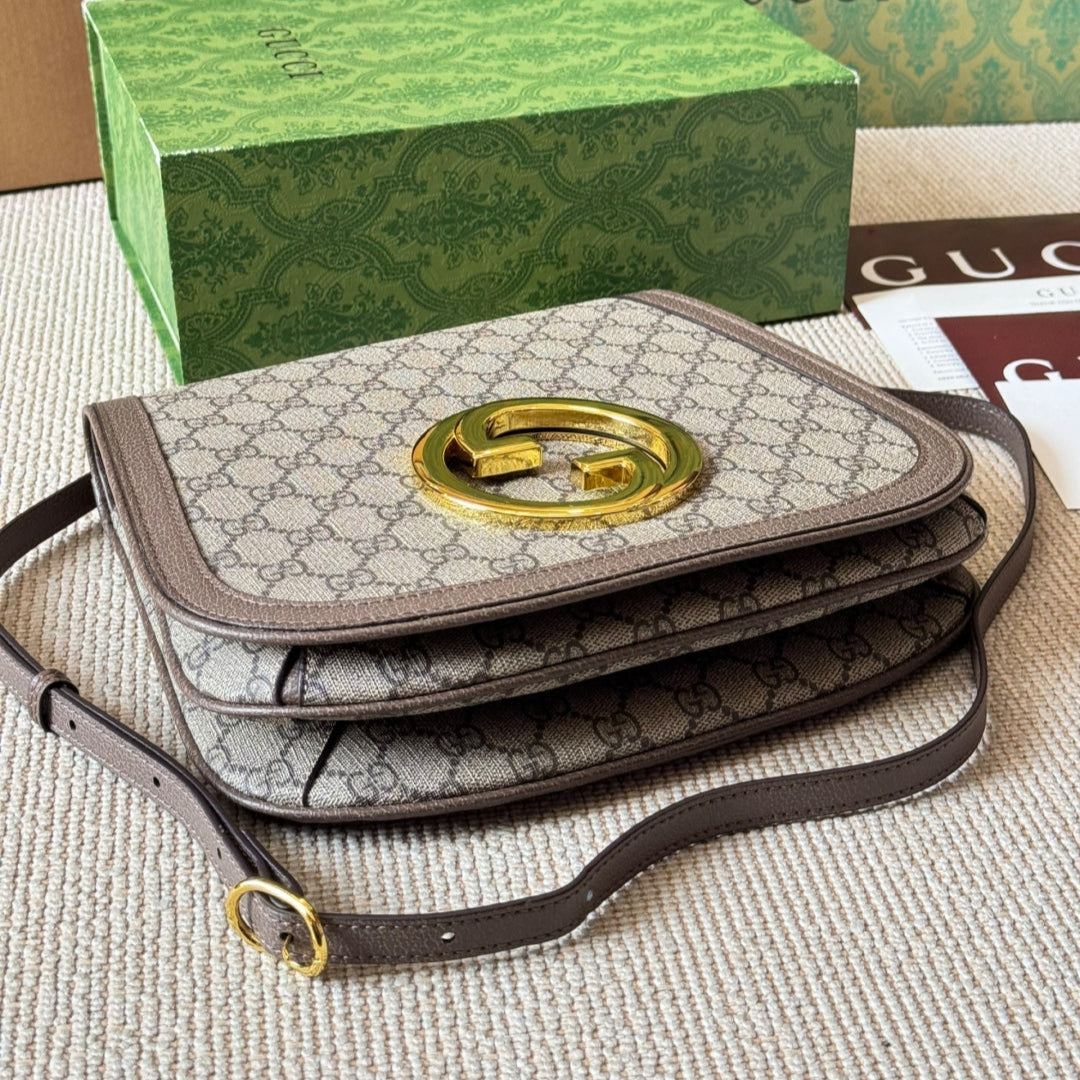 Geometric Metal Retro Messenger Bag