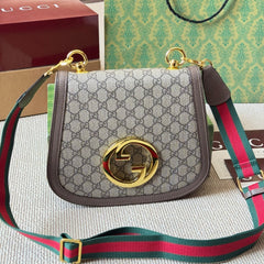 Geometric Metal Retro Messenger Bag