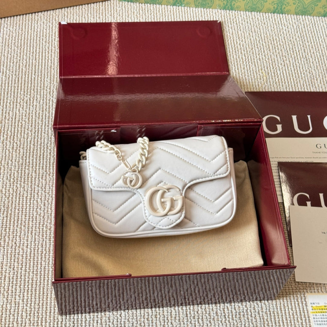 Mini leather macaron color waist bag