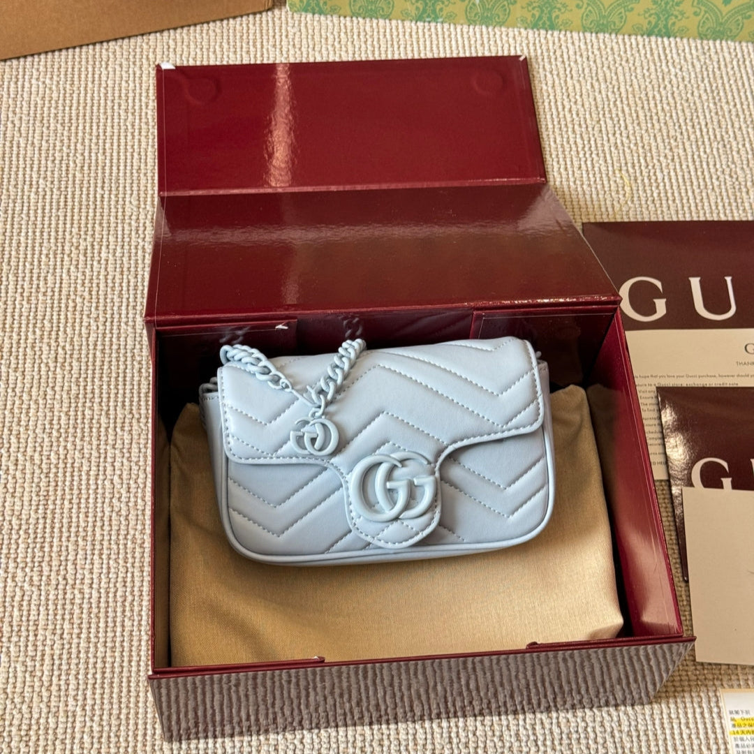 Mini leather macaron color waist bag