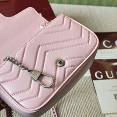 Mini leather macaron color waist bag
