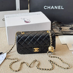 Elegant Ladies' Golden Ball Crossbody Bag