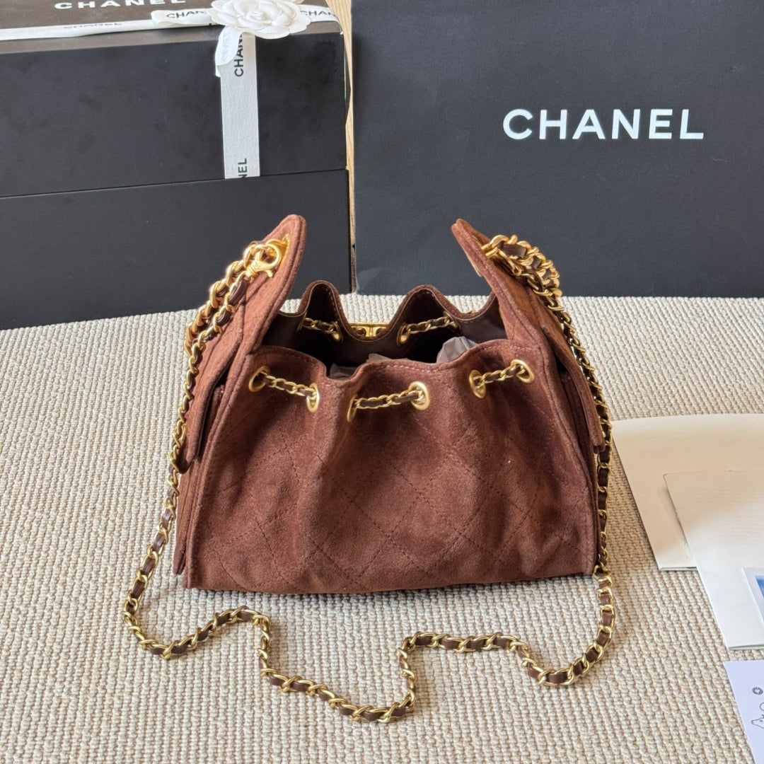Suede Mini Hobo Bag