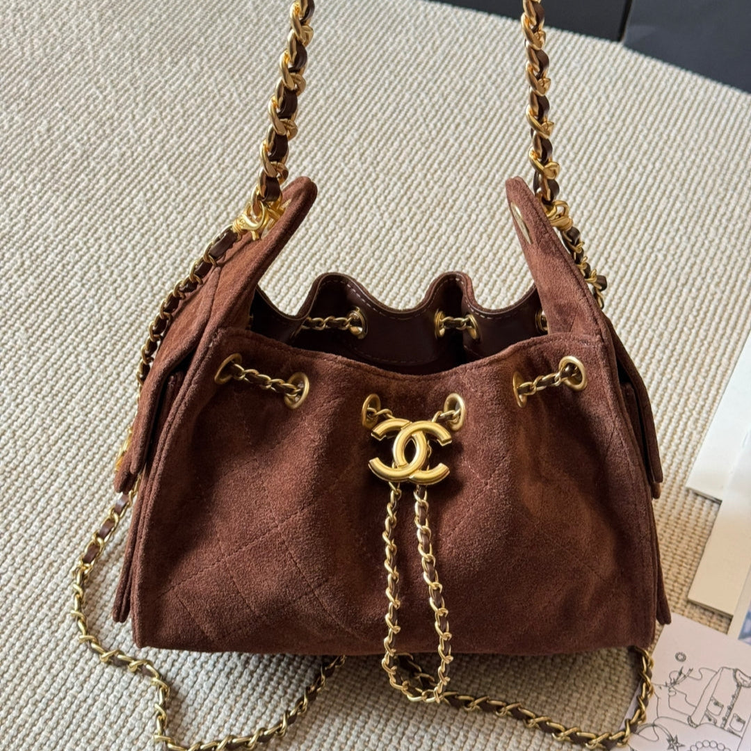 Suede Mini Hobo Bag