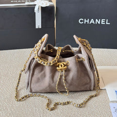 Suede Mini Hobo Bag