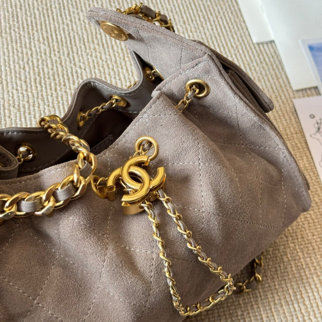 Suede Mini Hobo Bag