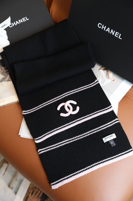 Elegant Wool Cashmere Knitted Shawl Scarf