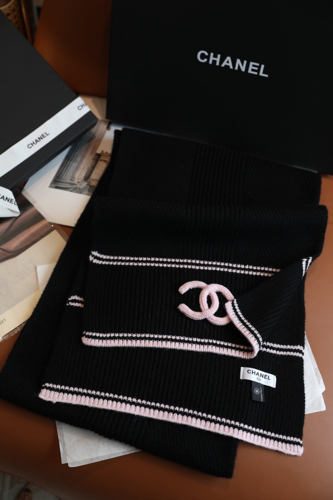 Elegant Wool Cashmere Knitted Shawl Scarf