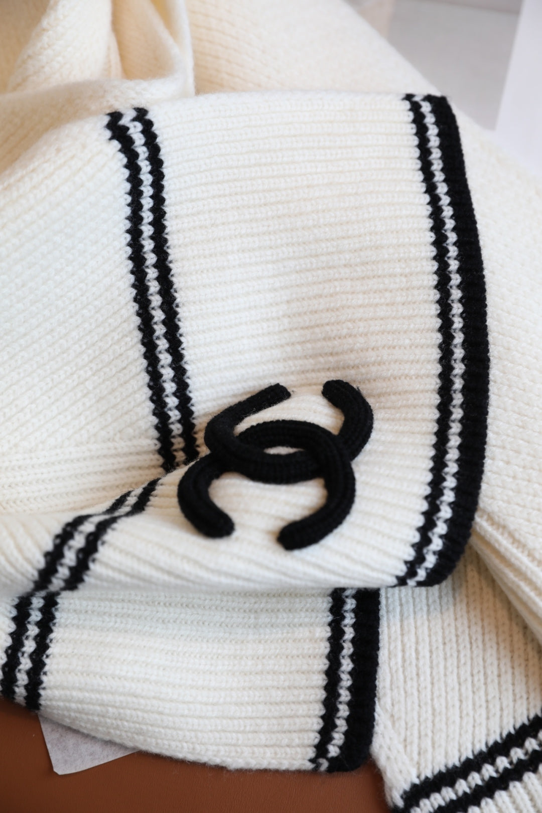 Elegant Wool Cashmere Knitted Shawl Scarf