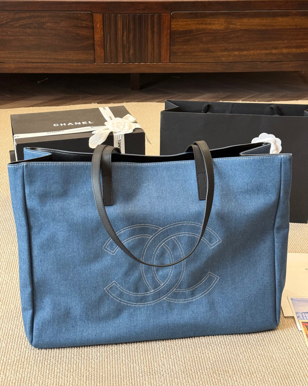 Fashionable Denim Tote Bag