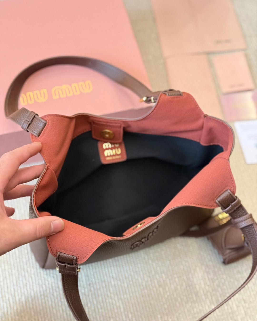 Fashionable Leather Bucket Bag