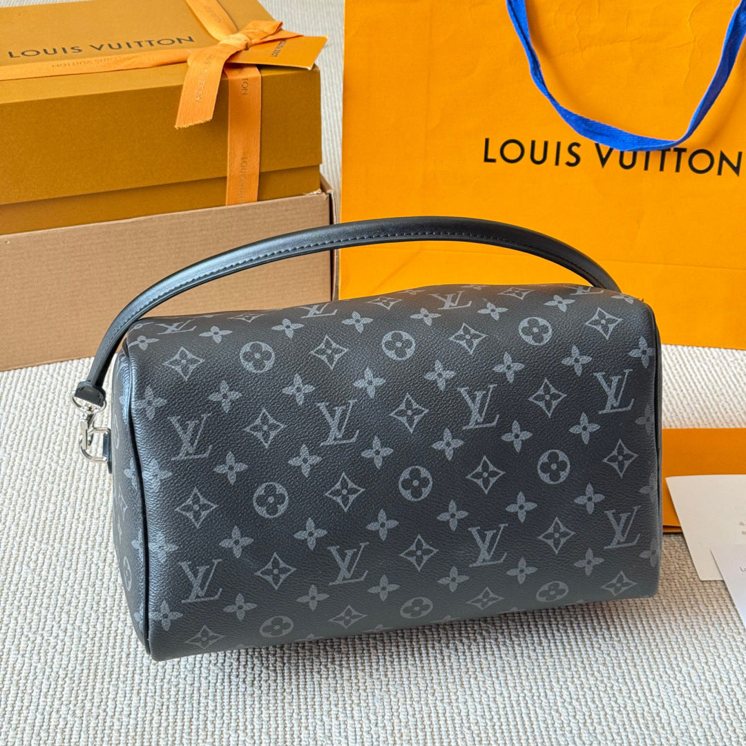 Fashion Black Leather Handbag