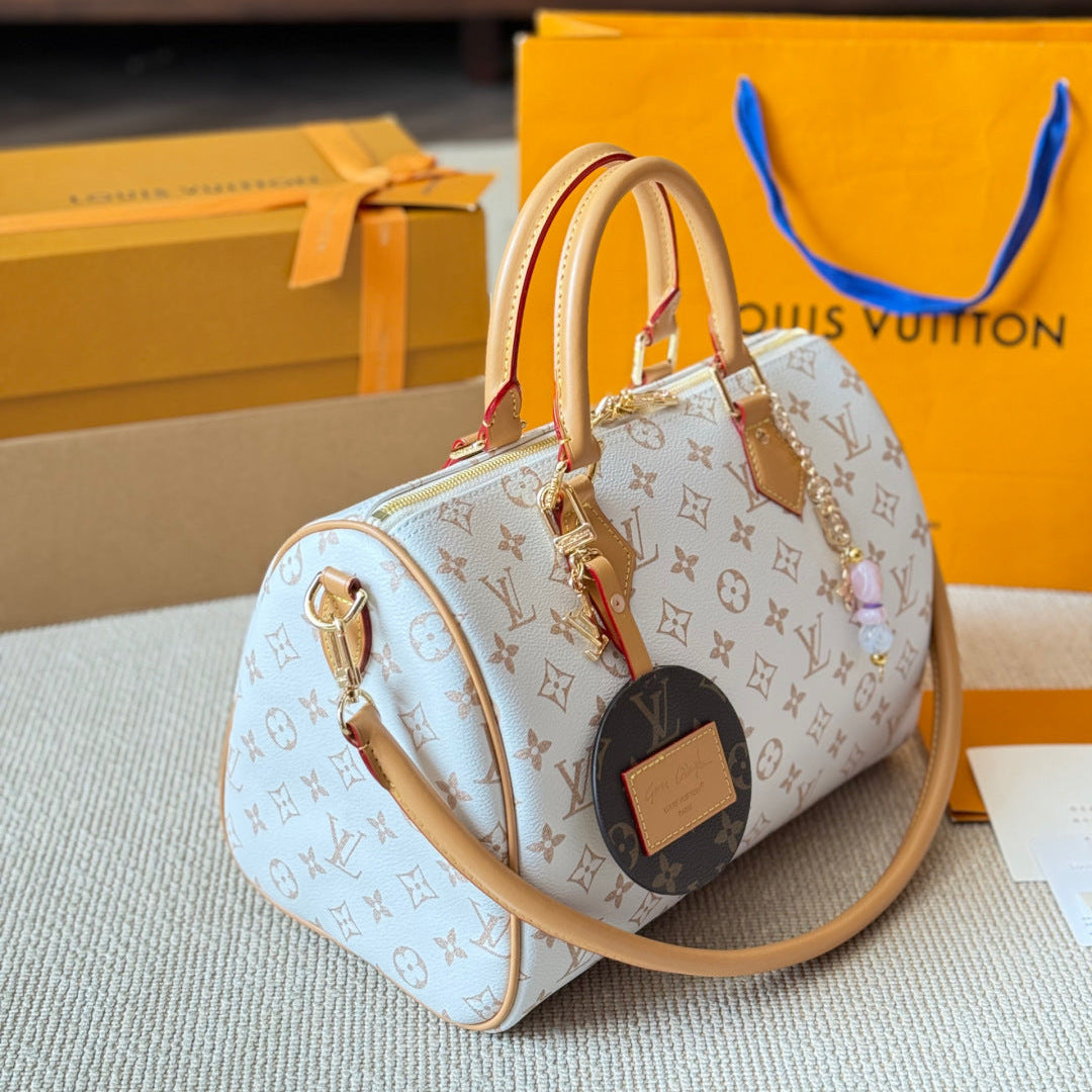 Dune Print Leather Handbag