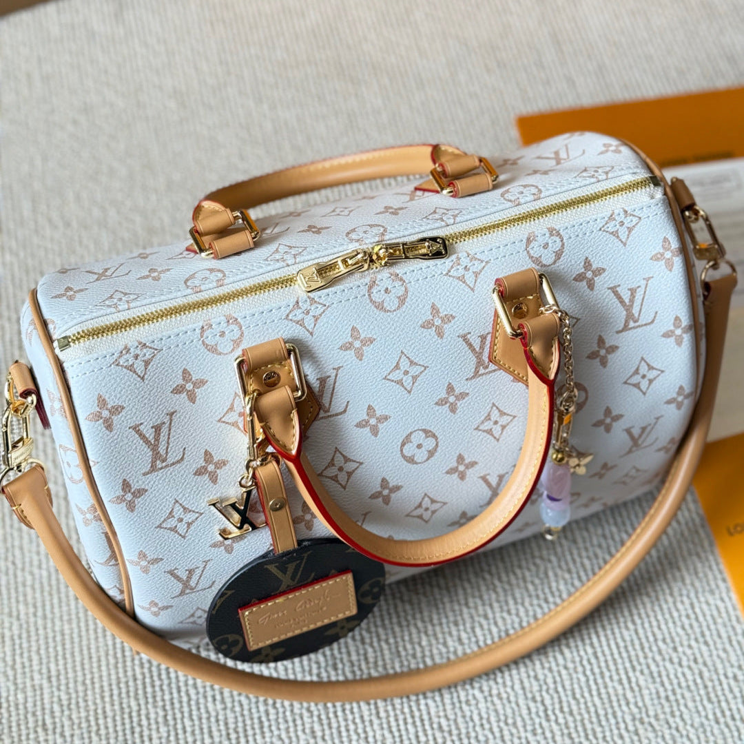 Dune Print Leather Handbag