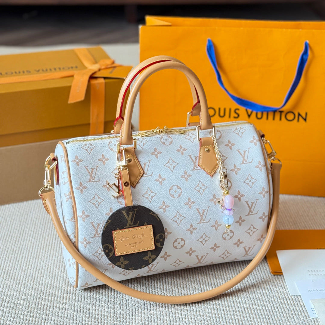 Dune Print Leather Handbag