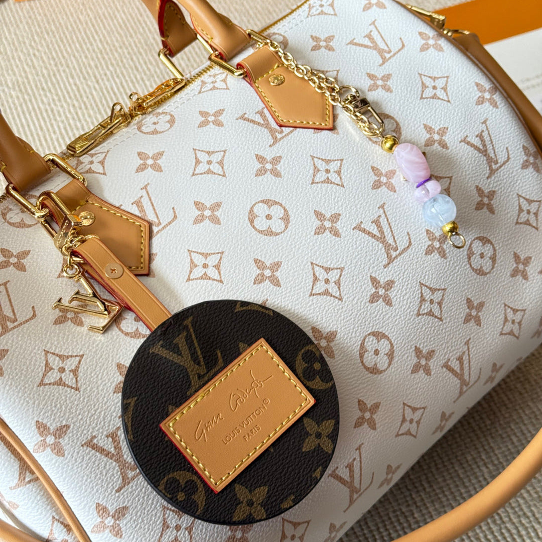 Dune Print Leather Handbag