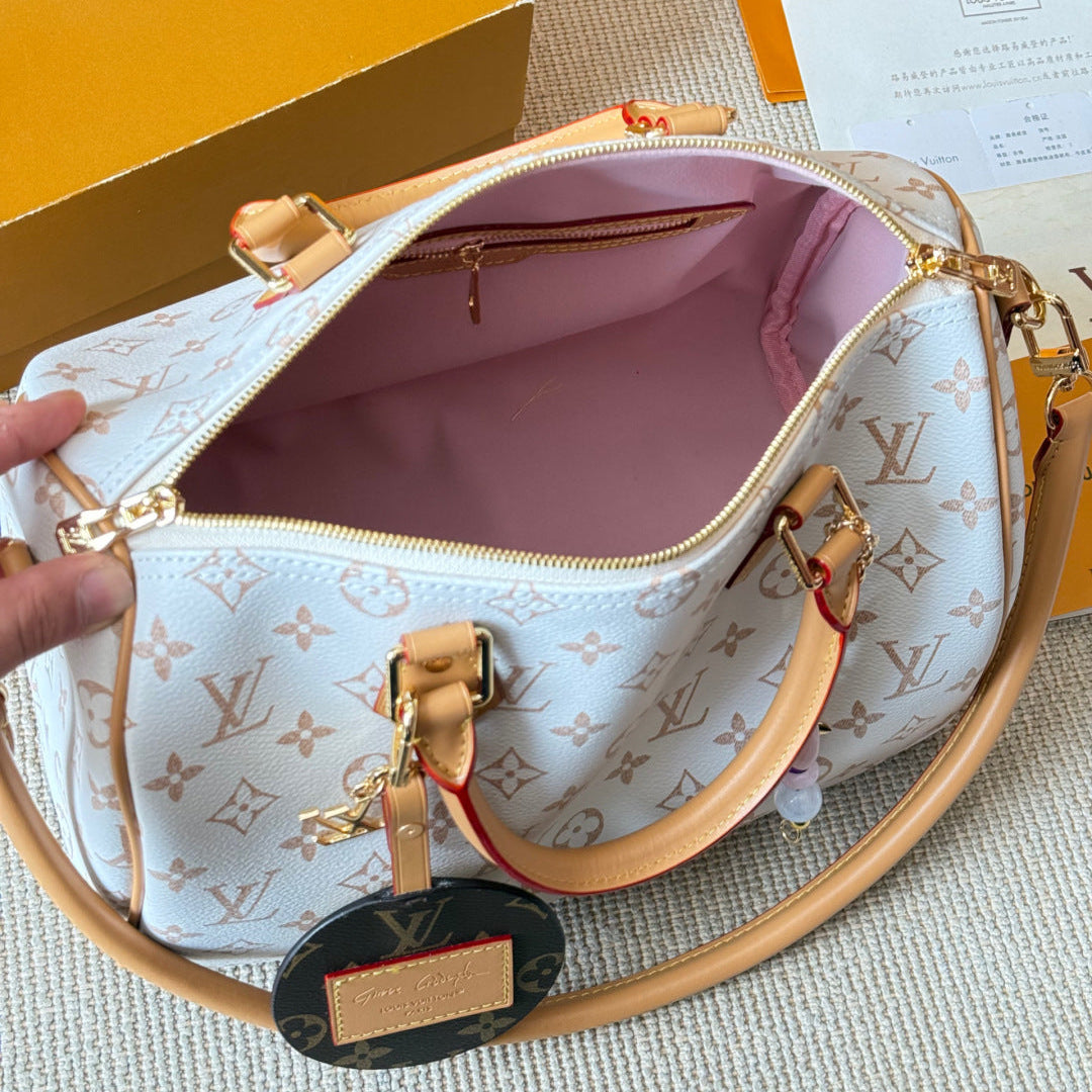 Dune Print Leather Handbag