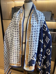 Four-leaf Clover Satin Scarf Shawl