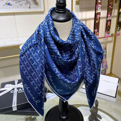 Hand-Painted  Square Silk Scarf