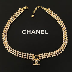 Multi-layer diamond necklace