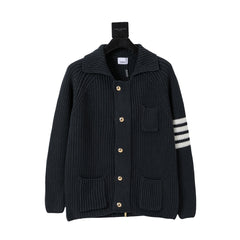 Embroidered knitted cashmere sweatshirt