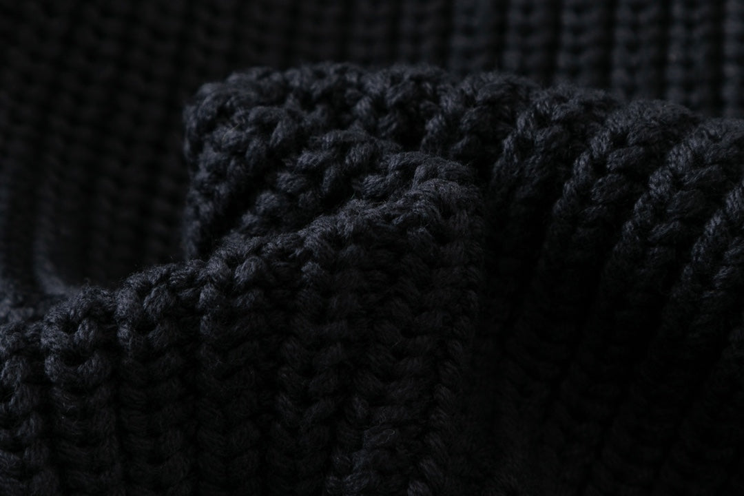 Embroidered knitted cashmere sweatshirt