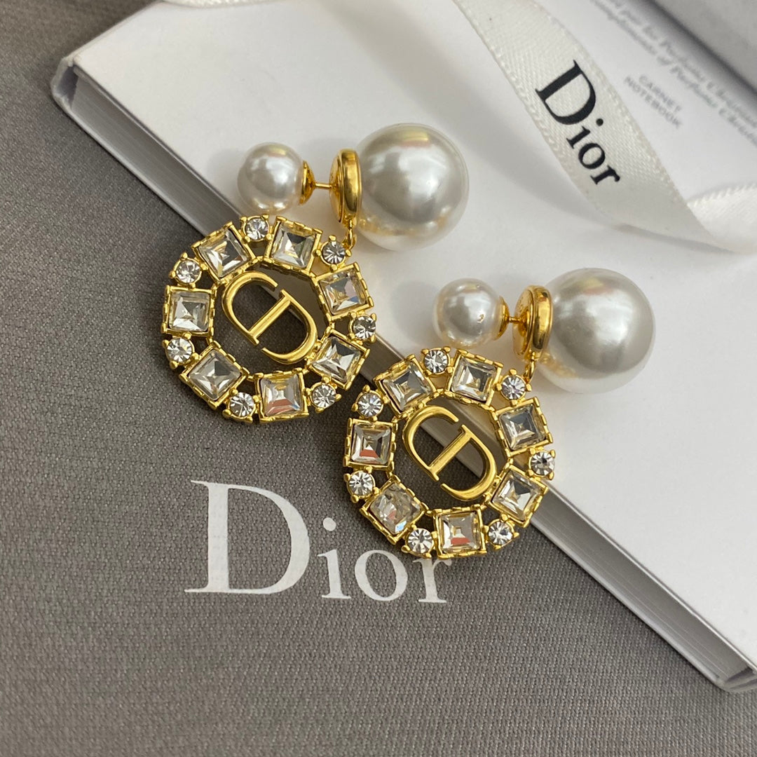 Pearl Crystal Earrings