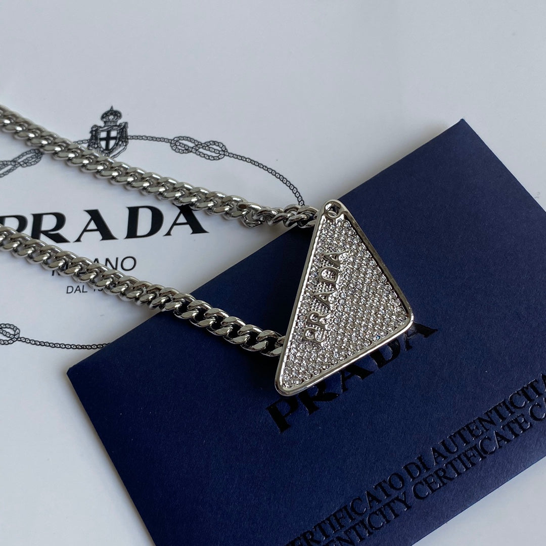 Diamond Triangle Necklace