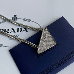 Diamond Triangle Necklace