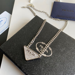 Diamond Triangle Necklace