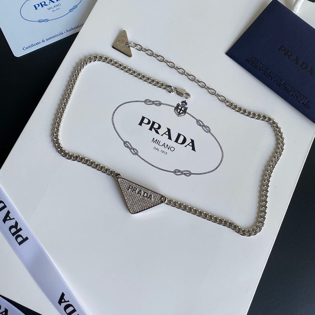 Diamond Triangle Necklace