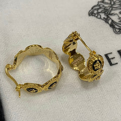 Enamel Avatar Hoop Earrings