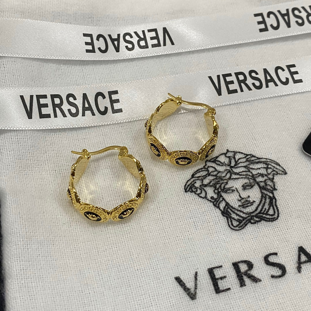 Enamel Avatar Hoop Earrings