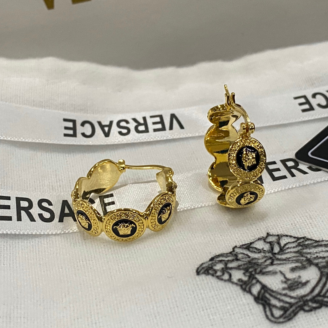 Enamel Avatar Hoop Earrings