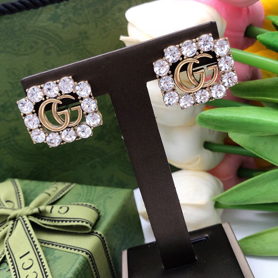 Classic Crystal Stud Earrings