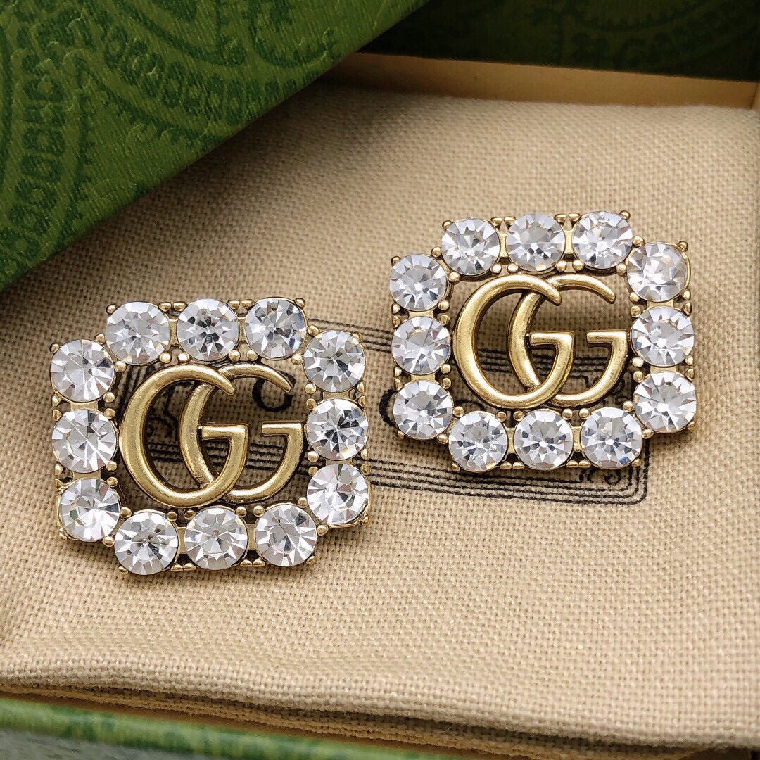 Classic Crystal Stud Earrings