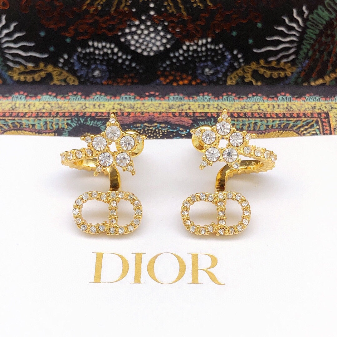 Diamond Star Earrings