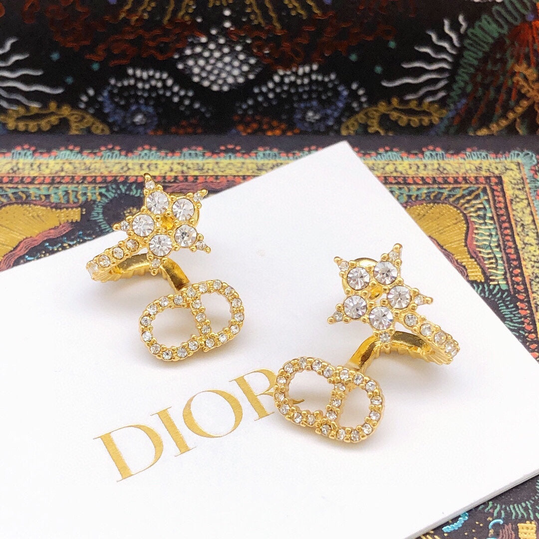 Diamond Star Earrings
