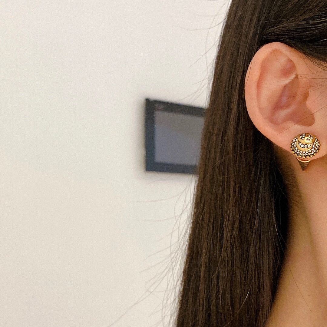 Diamond Ice Cream Earrings