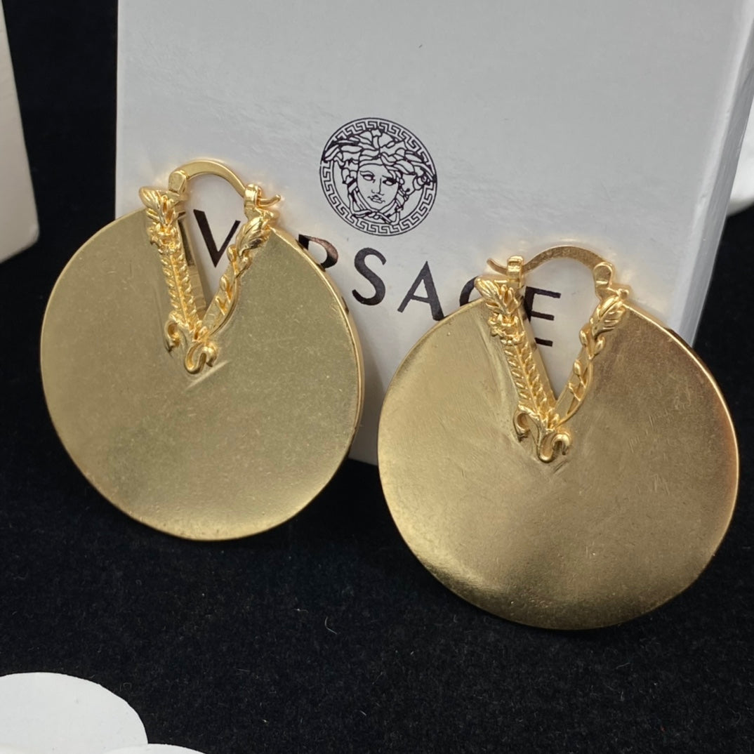 Personalized Large Disc Earrings